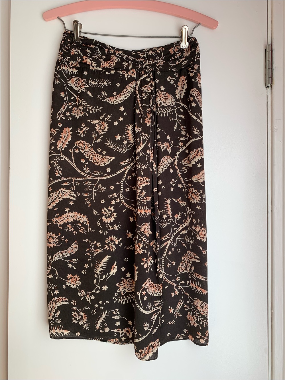 Ba&Sh Floral Print Midi Skirt
